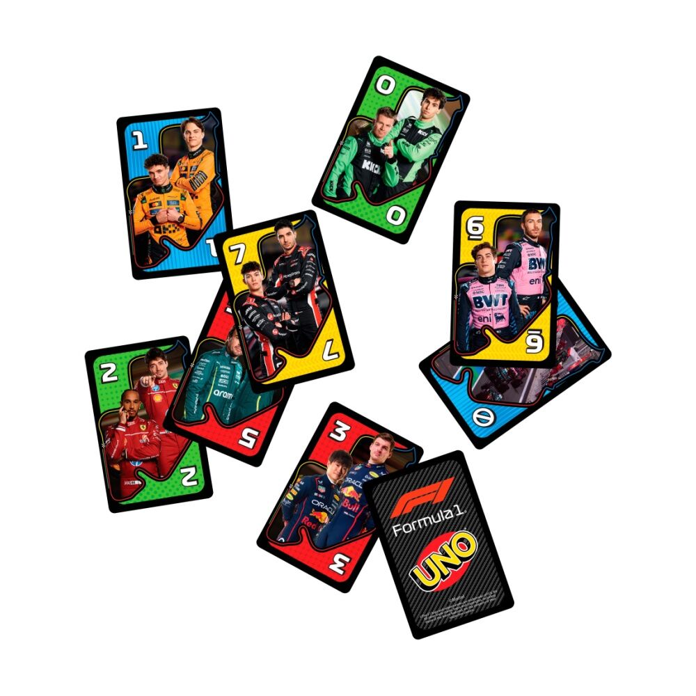 Uno F1 Formula 1 Racing Family/Kids Strategy Card Game w/ Overtake Rule 7y+ Uno — image 6