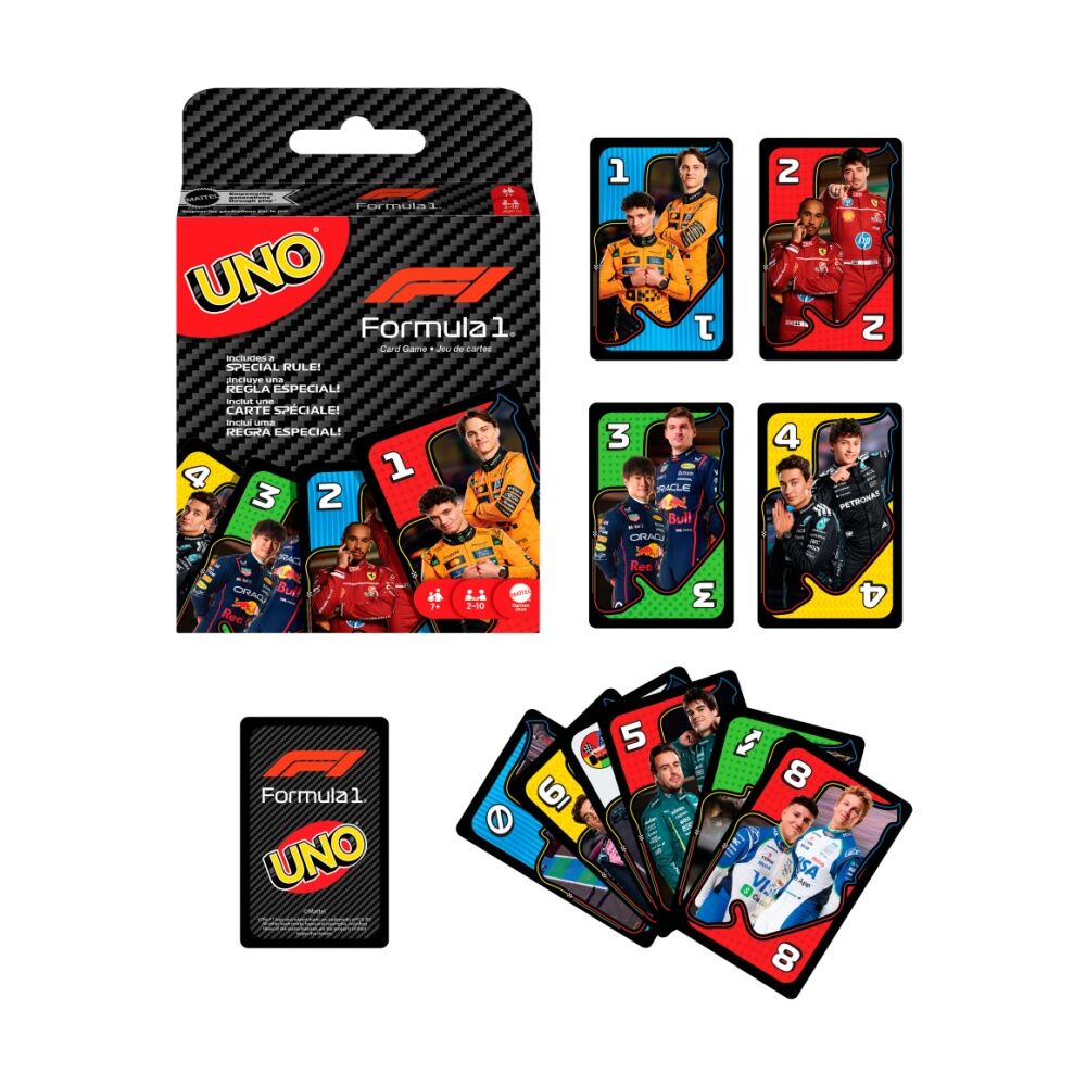 Uno F1 Formula 1 Racing Family/Kids Strategy Card Game w/ Overtake Rule 7y+ Uno — image 7