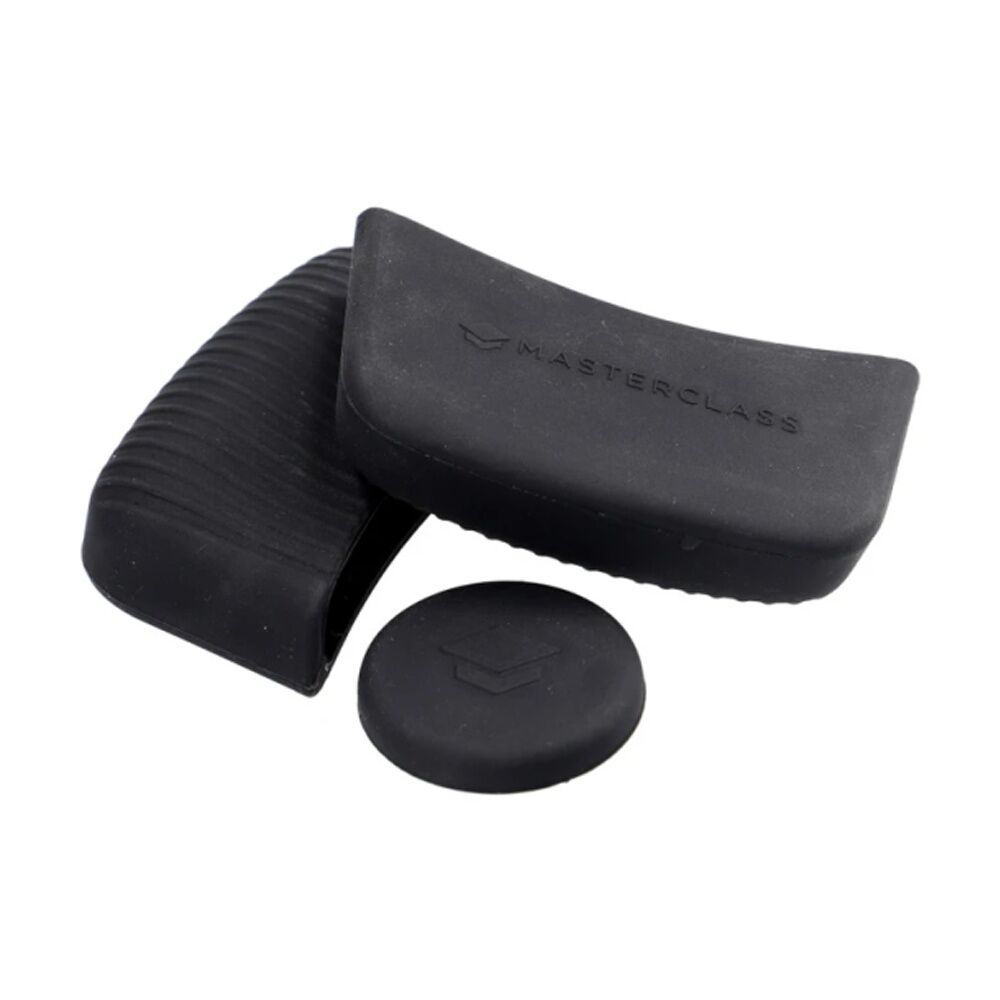 Mastercraft 3pc MasterCraft Silicone Pan Handle Sleeve Cooking Kitchen Set Black (2 Pack) — image 2