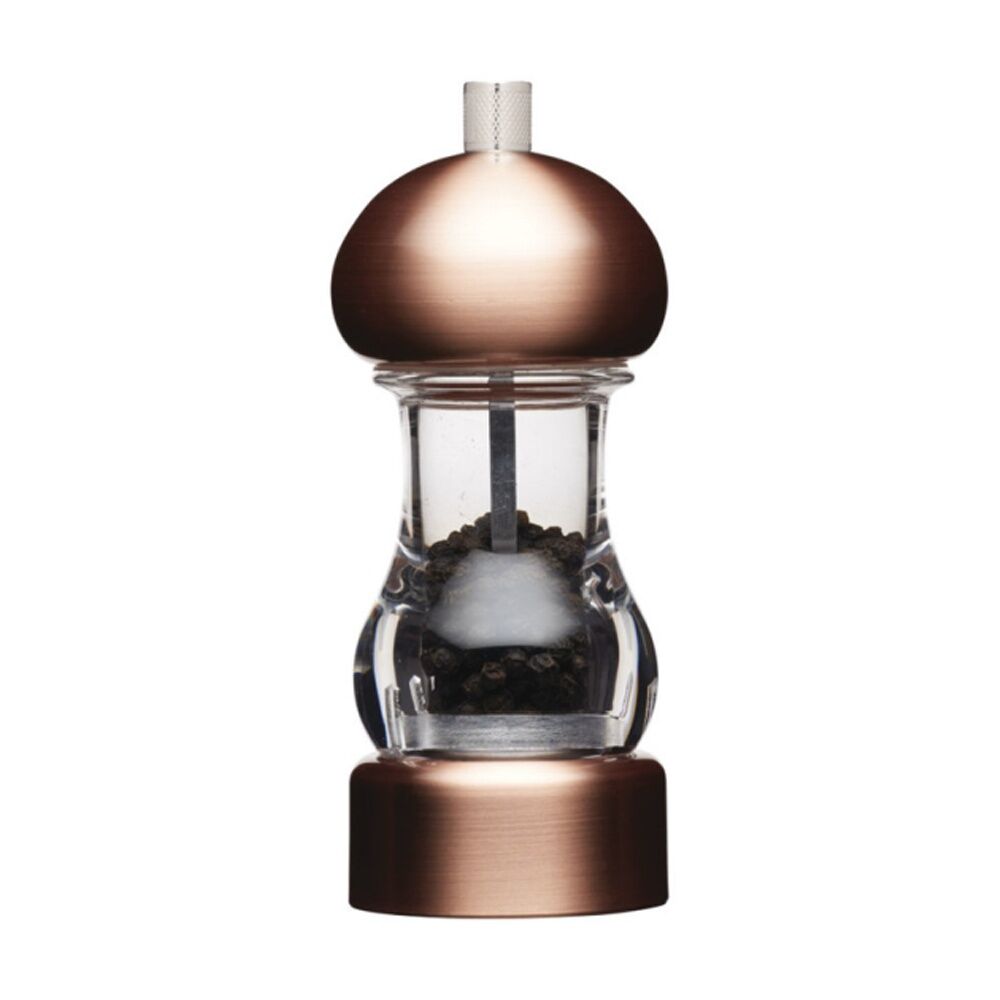 Masterclass 14.5cm Clear Capstan Copper-Effect Carbon Steel Grinder Pepper Mill