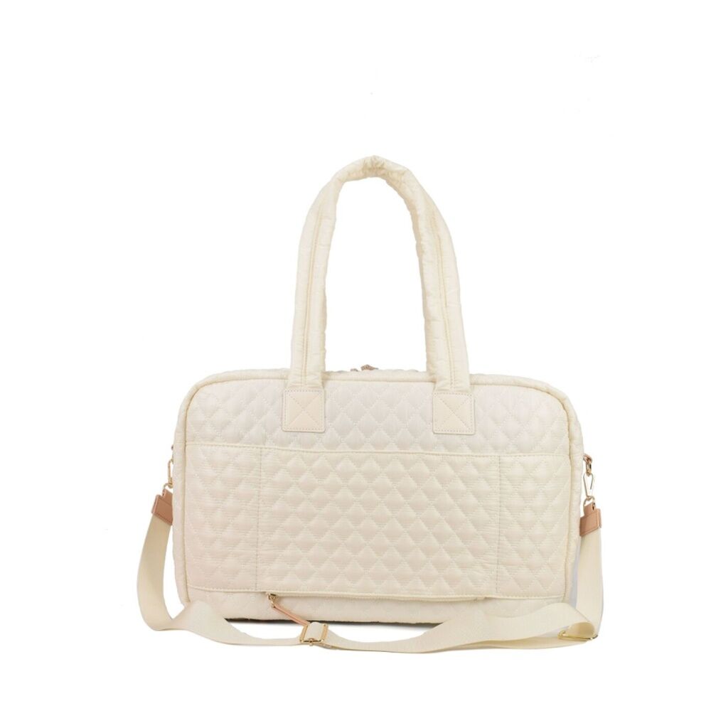 Tosca Mushroom Women's Lightweight Quilted Metro Split Tote Travel Bag — image 3
