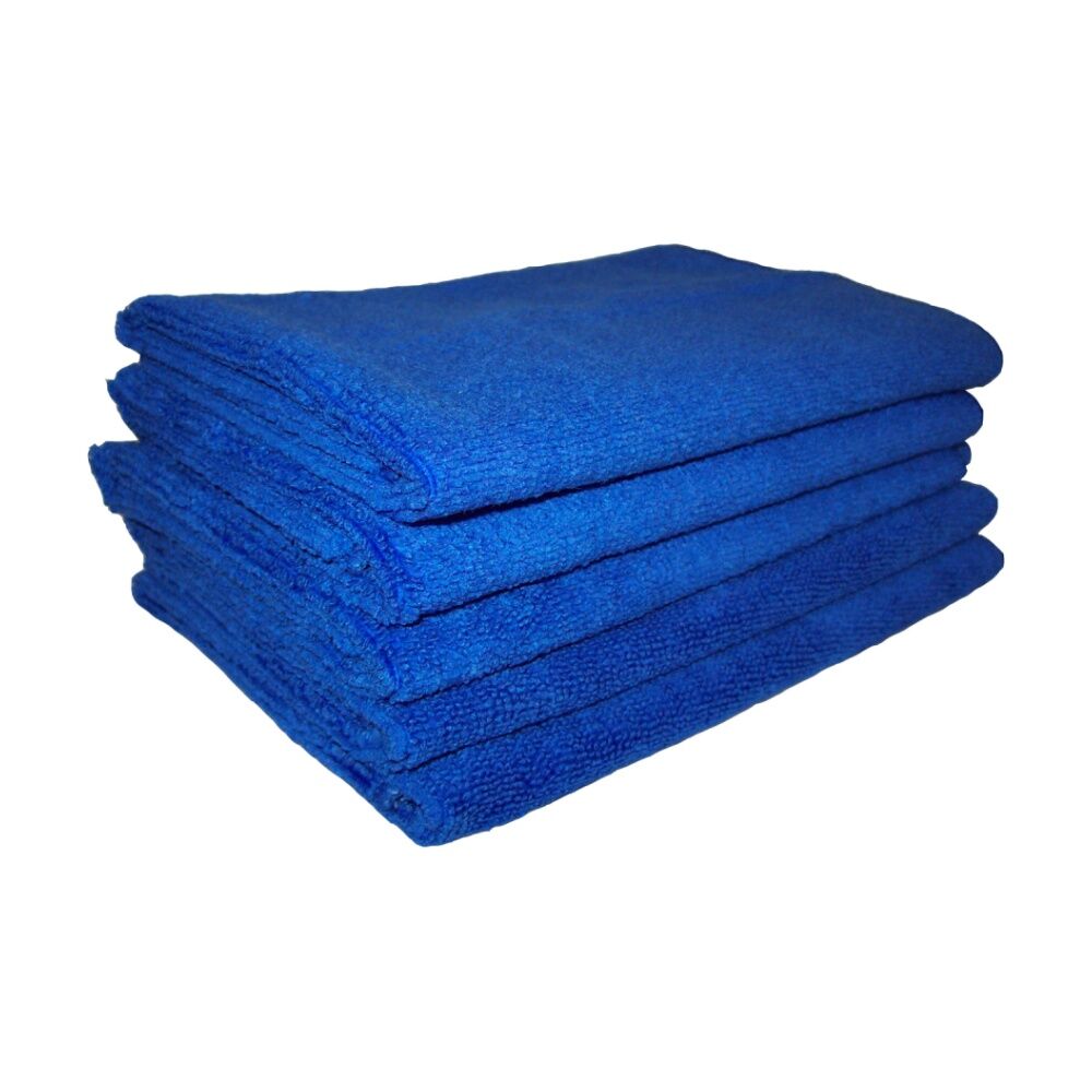 Cleanstar Microfibre Cleaning Cloths Non Abrasive 40x40cm (5 Pieces) — Blue