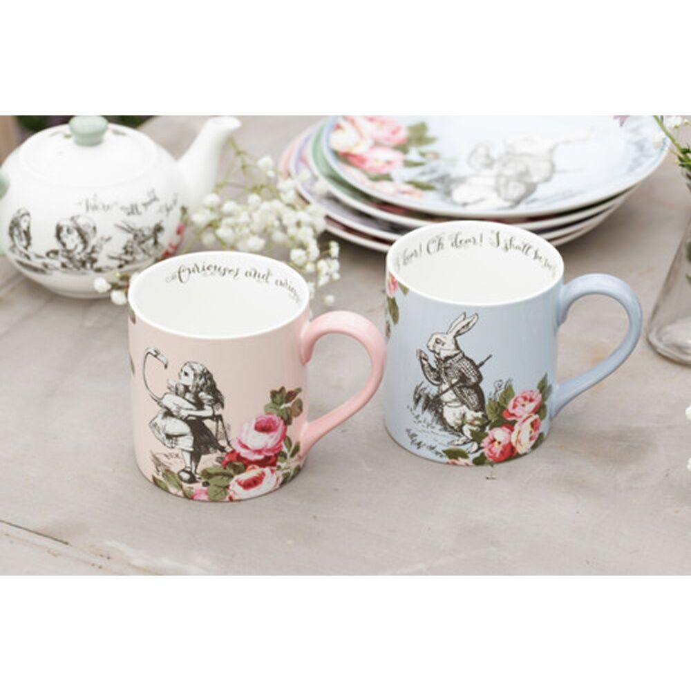 Mikasa Alice In Wonderland His And Hers Bone China Mugs Set 380ml (2 Pieces) — image 7