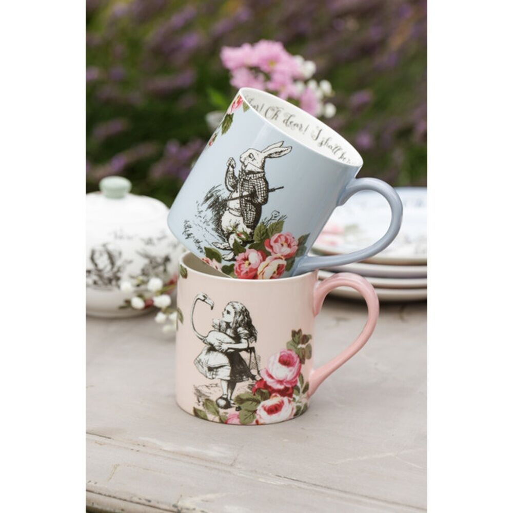 Mikasa Alice In Wonderland His And Hers Bone China Mugs Set 380ml (2 Pieces) — image 8