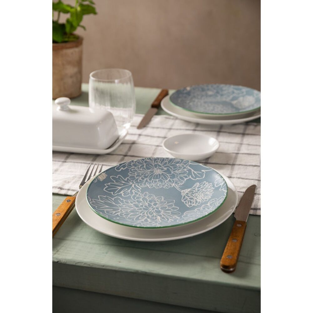 Mikasa Grey Floral Stoneware Side Plate 18cm Dishwasher Microwave Safe Mikasa — image 5
