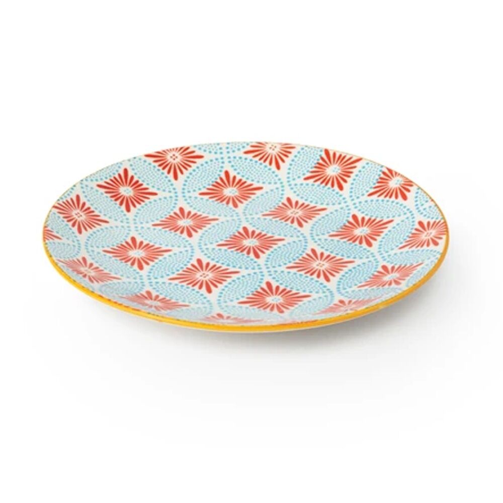 Mikasa Blue Mosaic Stoneware Side Plate 18cm Dishwasher Microwave Safe Mikasa