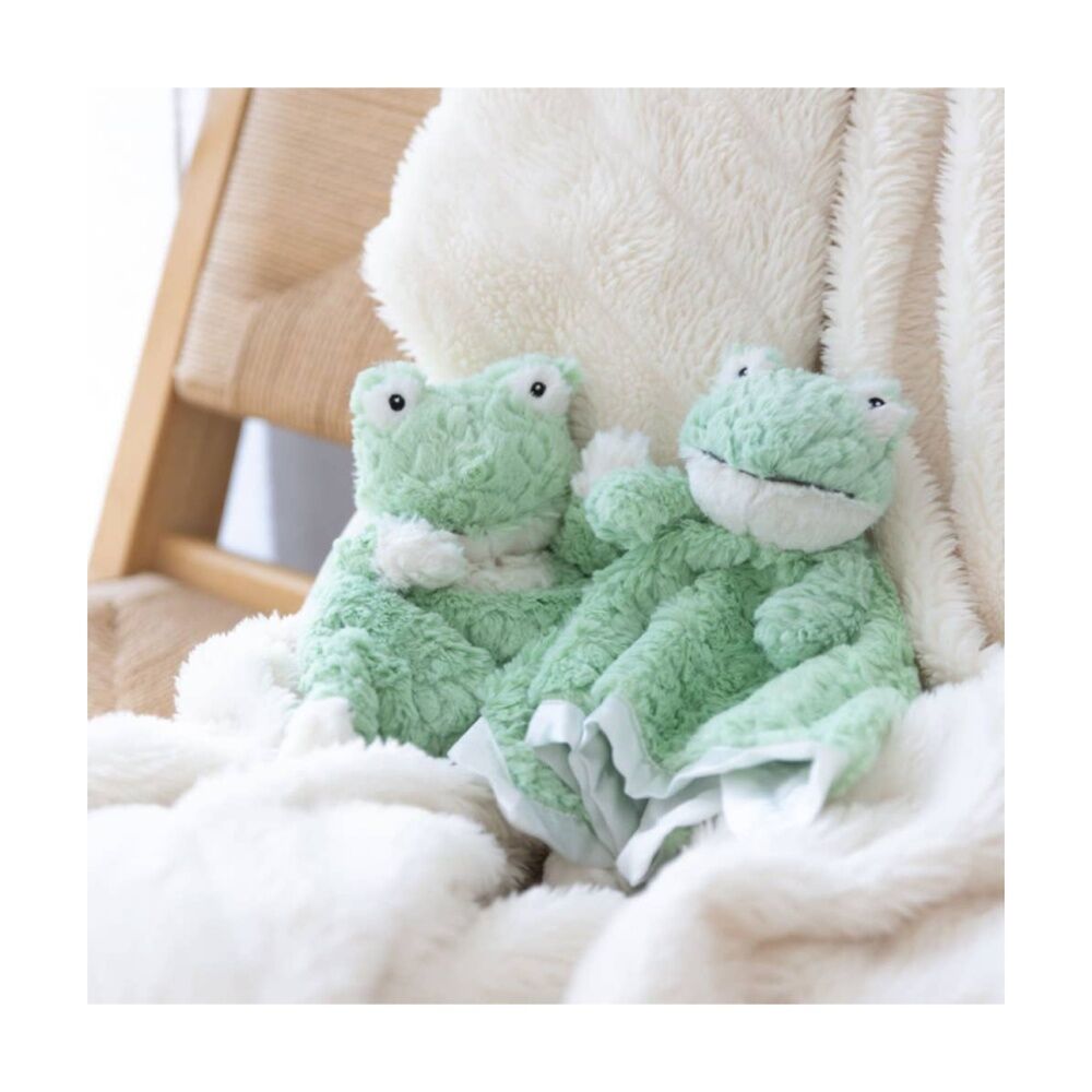 Mary Meyer Nursery Mint Frog Soft Plush Character Cuddle Toy/Satin Blanket 33cm — image 4