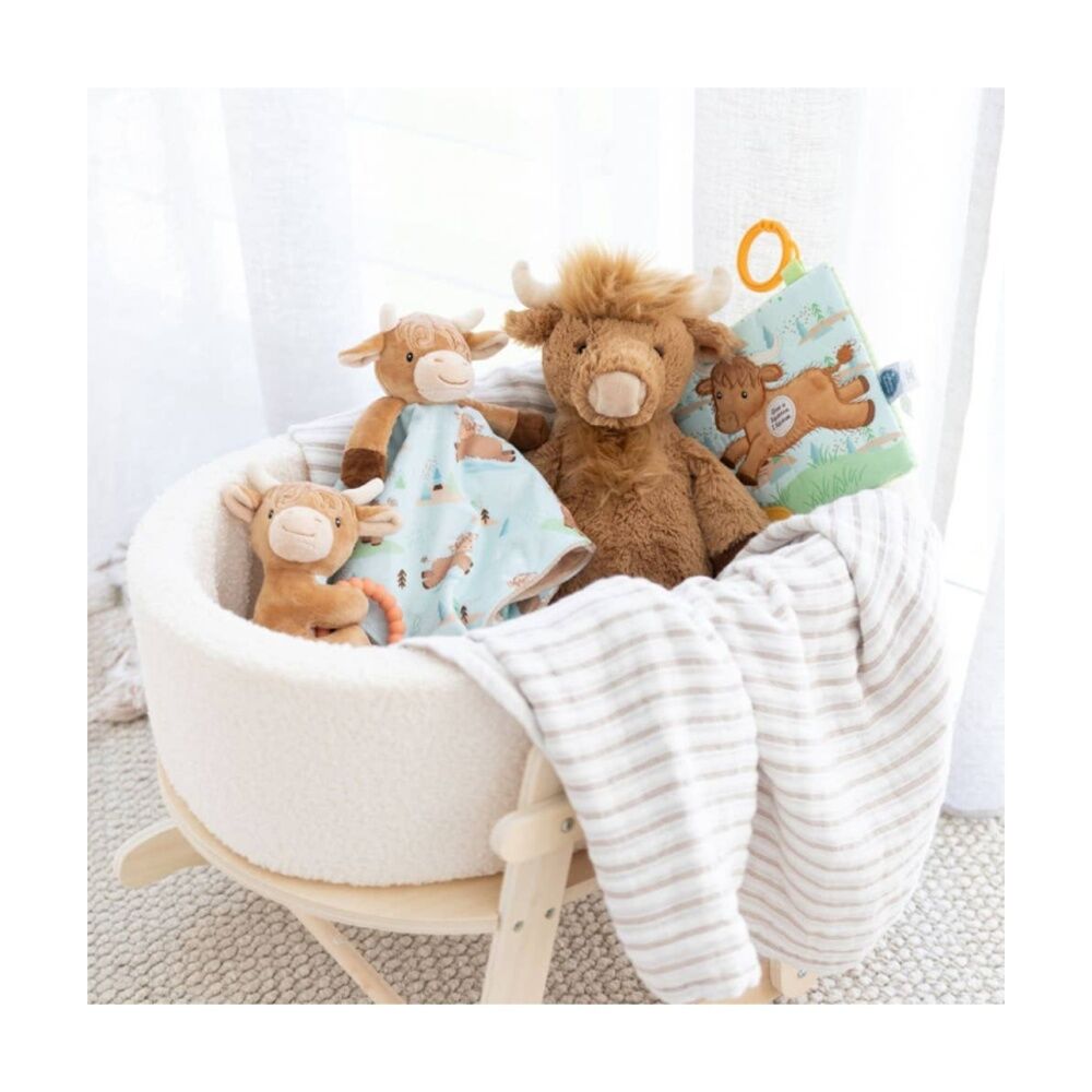 Mary Meyer Hetty Highland Cow Soft Plush Character Cuddle Toy/Satin Blanket 31cm — image 6