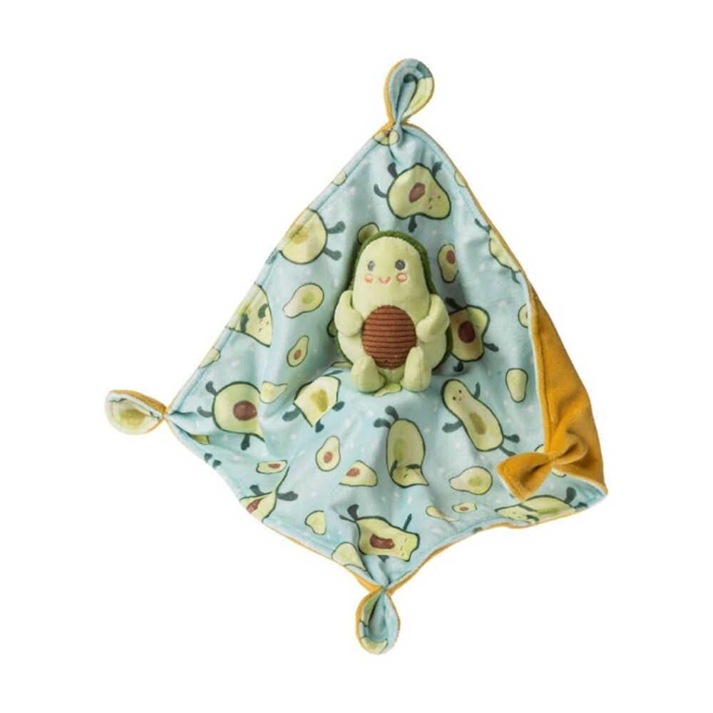 Mary Meyer Sweet Soothies Avocado Soft Plush Character Cuddle Toy/Satin Blanket — image 3