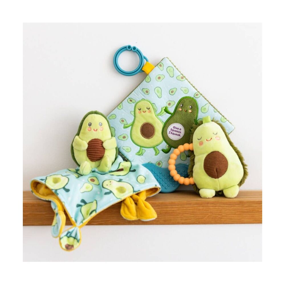 Mary Meyer Sweet Soothies Avocado Soft Plush Character Cuddle Toy/Satin Blanket — image 5