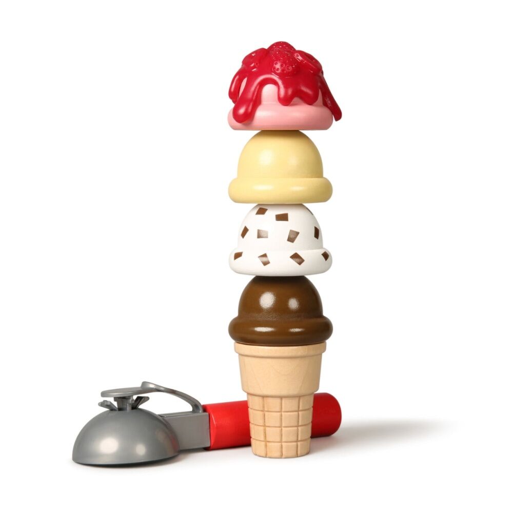 Melissa & Doug Toy Scoop Serve Ice Cream Counter Wooden Play Set 3y+ (28 Pieces) — image 6