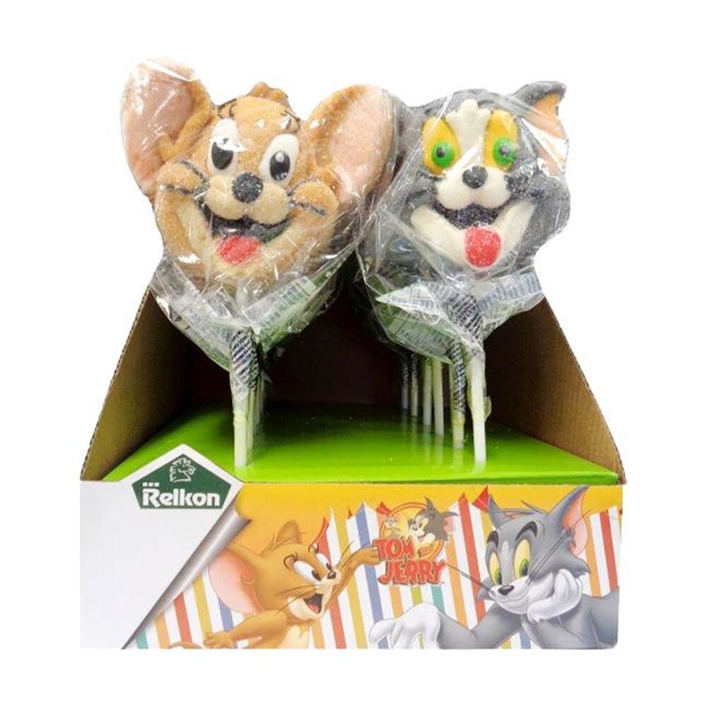 Relkon Assorted Relkon Tom & Jerry Sugar Coated Marshmallow Pops 45g — image 2