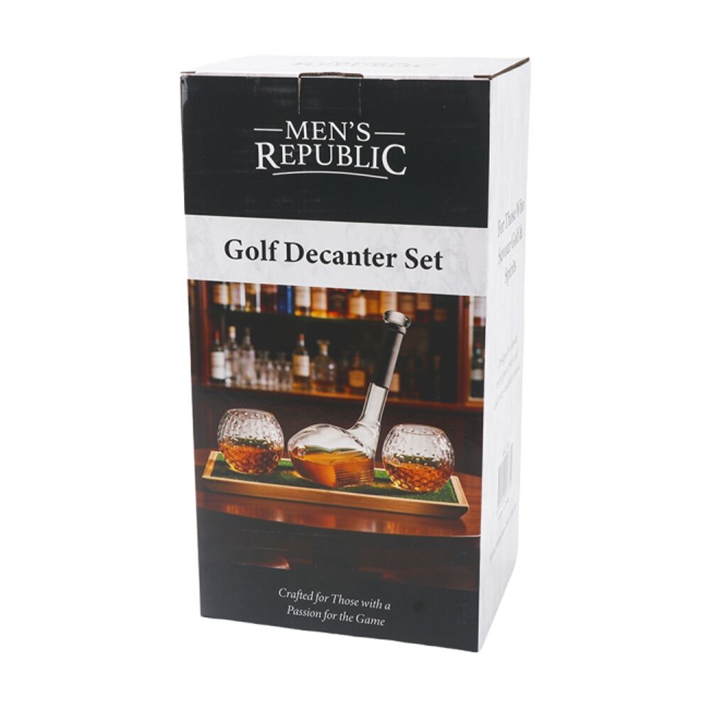 Men's Republic Golf Decanter Set With Whiskey Glasses And Putting Base (4 Pieces) — image 2