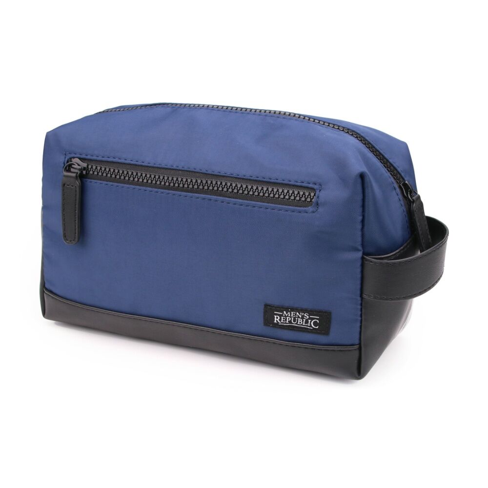 Men's Republic Nylon Toiletry Bag Compact Durable Travel Pouch Blue 25x10x14cm (2 Pack) — image 4