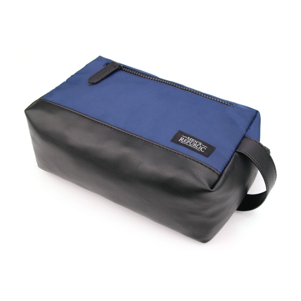 Men's Republic Nylon Toiletry Bag Compact Durable Travel Pouch Blue 25x10x14cm (2 Pack) — image 7