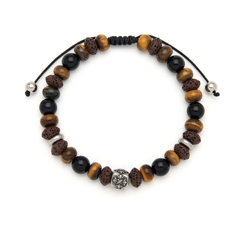 Men's Republic Fashion Bracelet Stainless Steel Semi Precious Stones Assorted Men's Republic — image 4