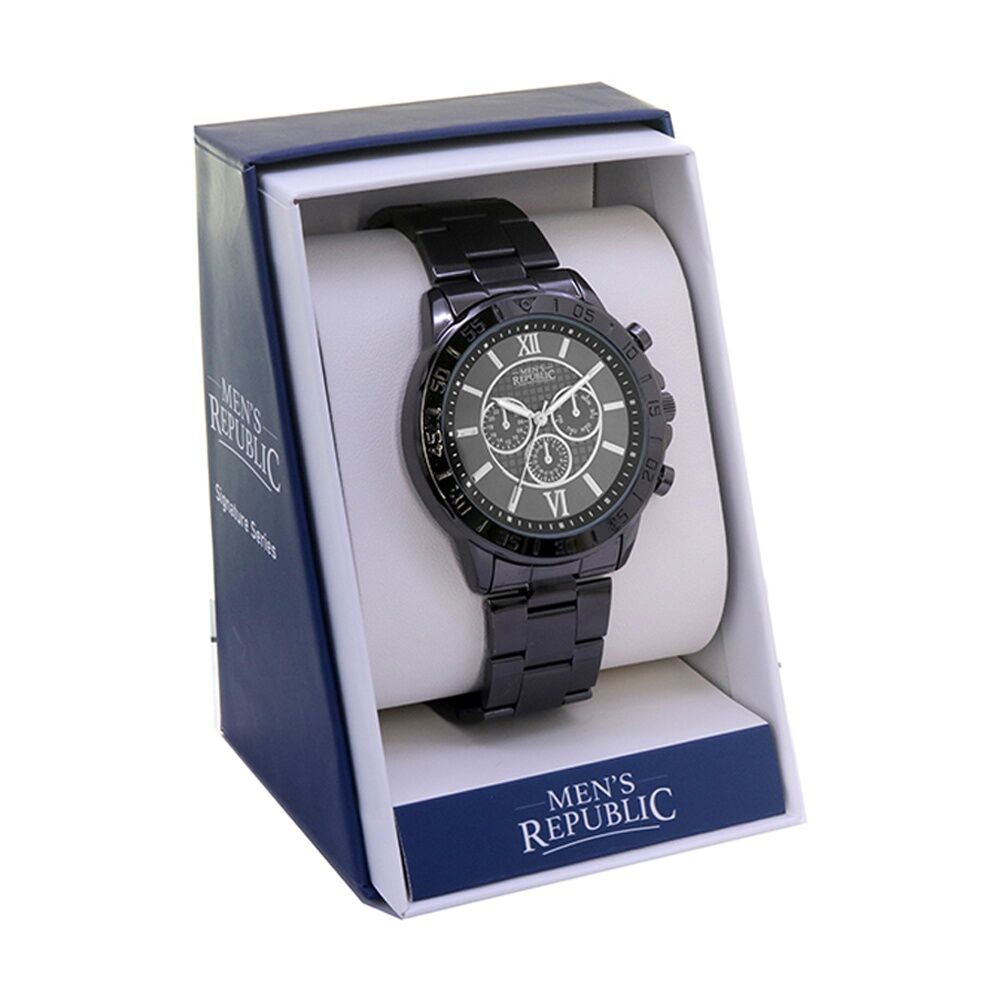 Men's Republic Watch Limited Series Gun Metal Alloy Case 4.3cm Diameter Signature Gift Box Gun Metal 4.3cm — image 2