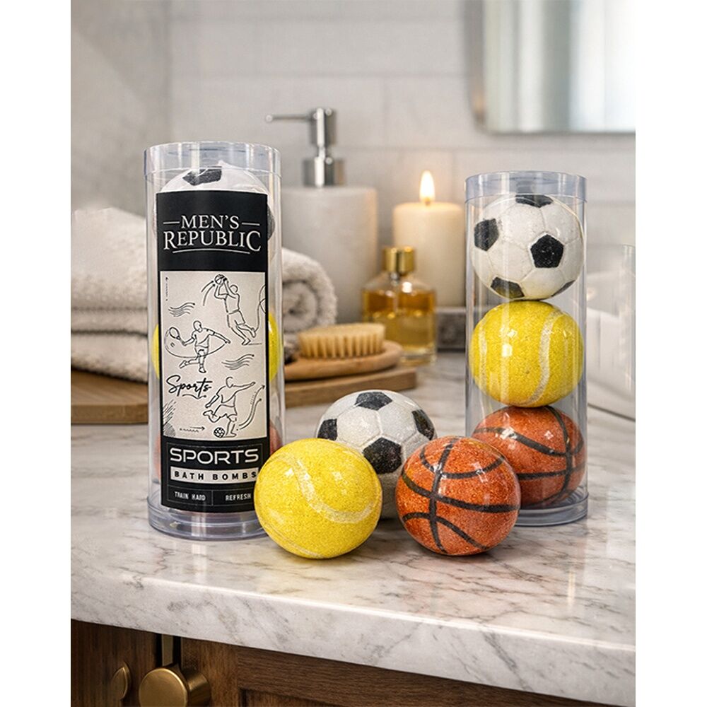 Men's Republic Sports Bath Bombs Set Bergamot Sandalwood 150g (3 Pieces) — image 5