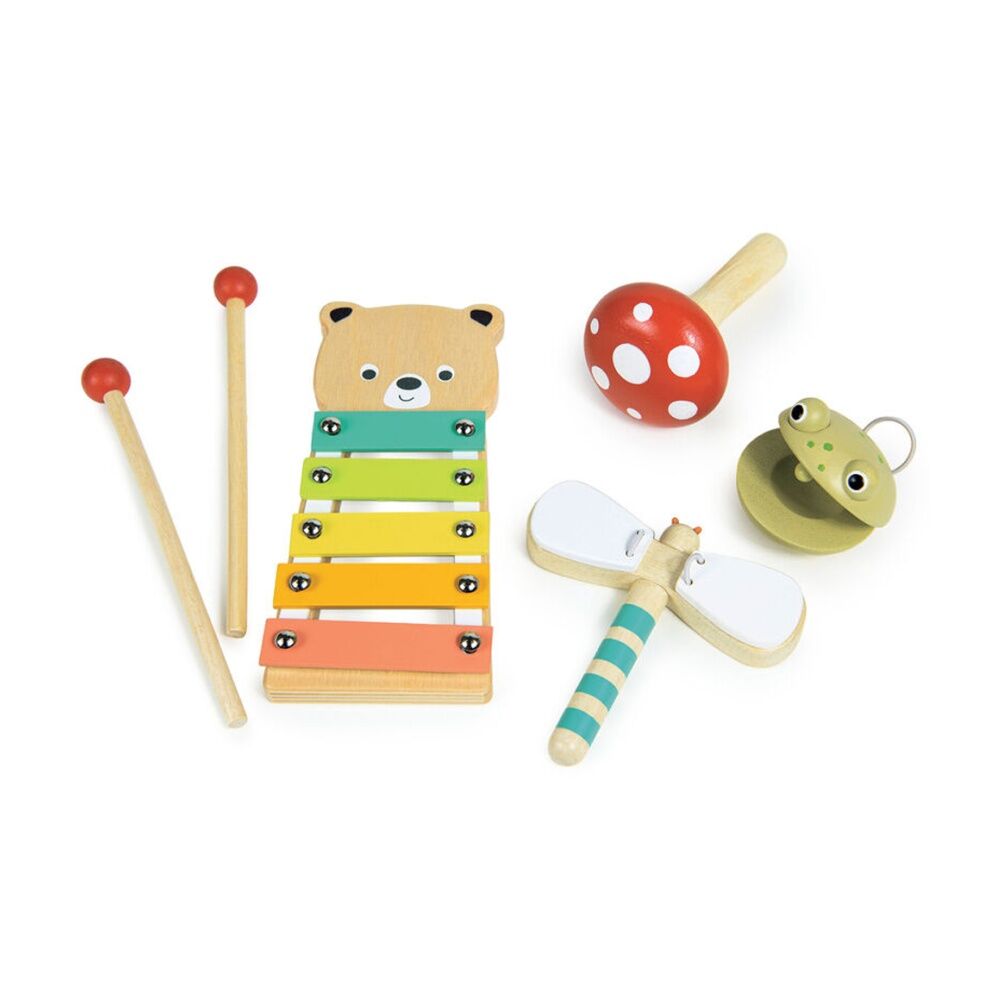 Mentari Woodl& Music Set Wooden Instruments Fun Toy Kids 3y+ Mentari — image 2