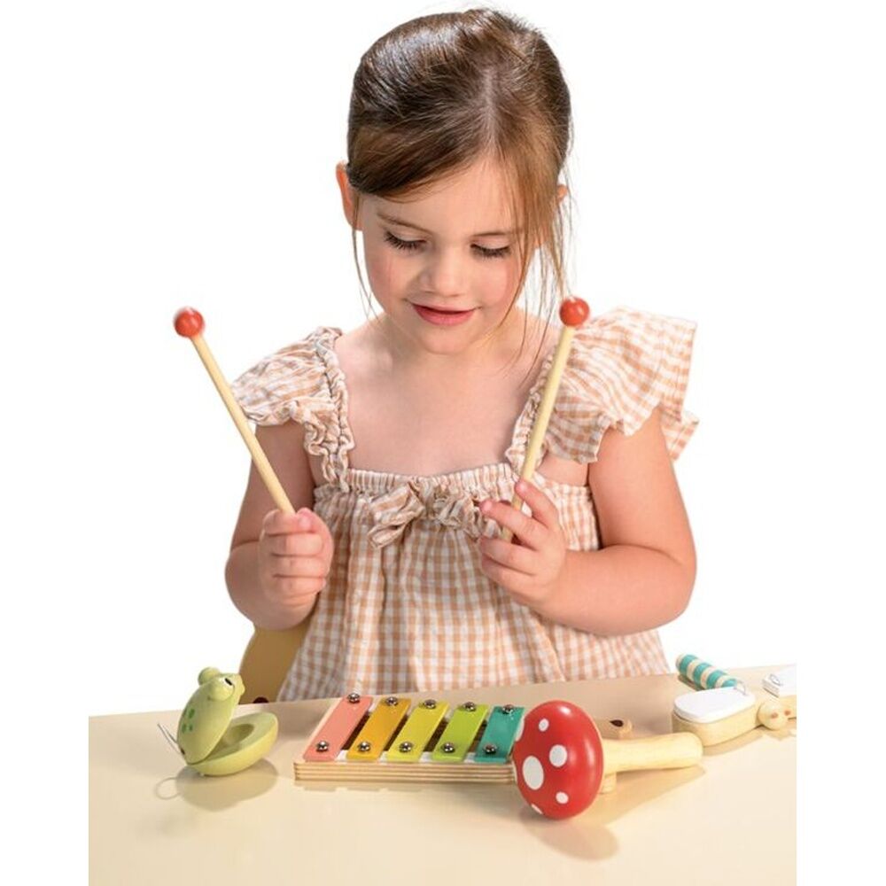Mentari Woodl& Music Set Wooden Instruments Fun Toy Kids 3y+ Mentari — image 3