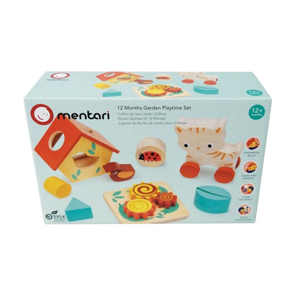 Mentari Garden Playtime Set Shape Sorting Sensory Toys Kids 1y+ Mentari