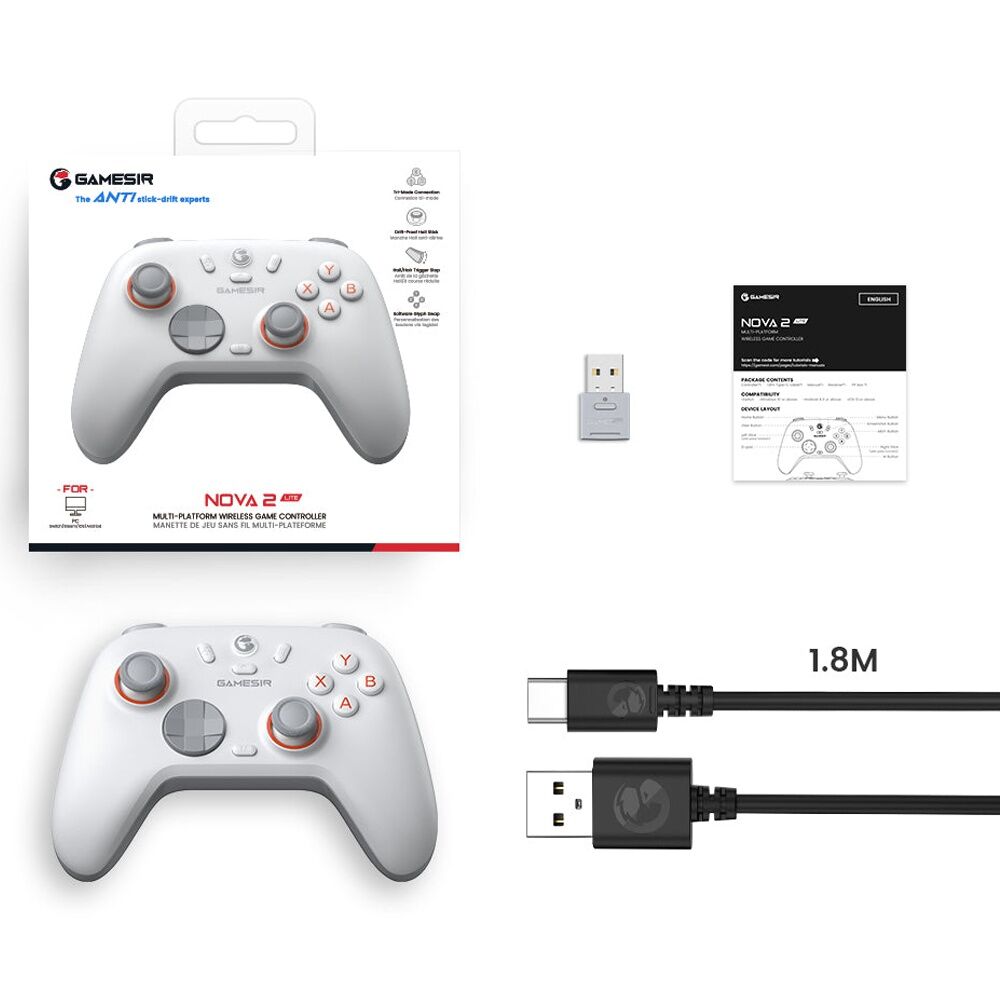 Gamesir Nova 2 Lite Multiplatform Wireless Bluetooth Controller Luminous White — image 2