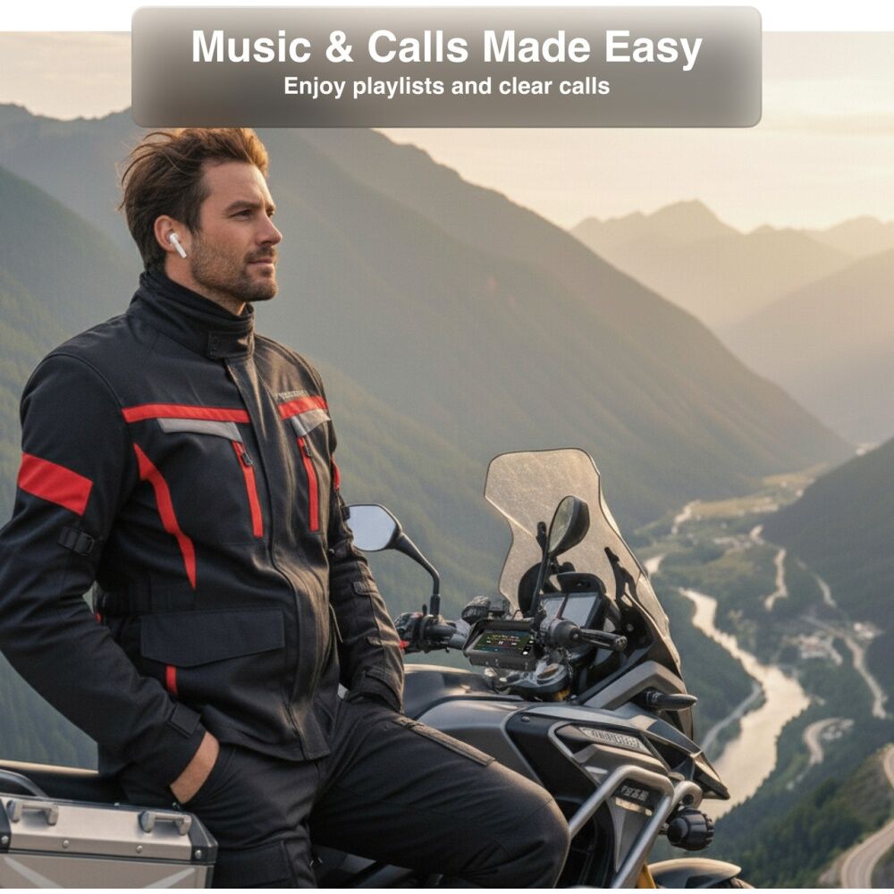 Laser Black Wireless Motorbike CarPlay Android Auto Voice Control 6 Inch — image 10