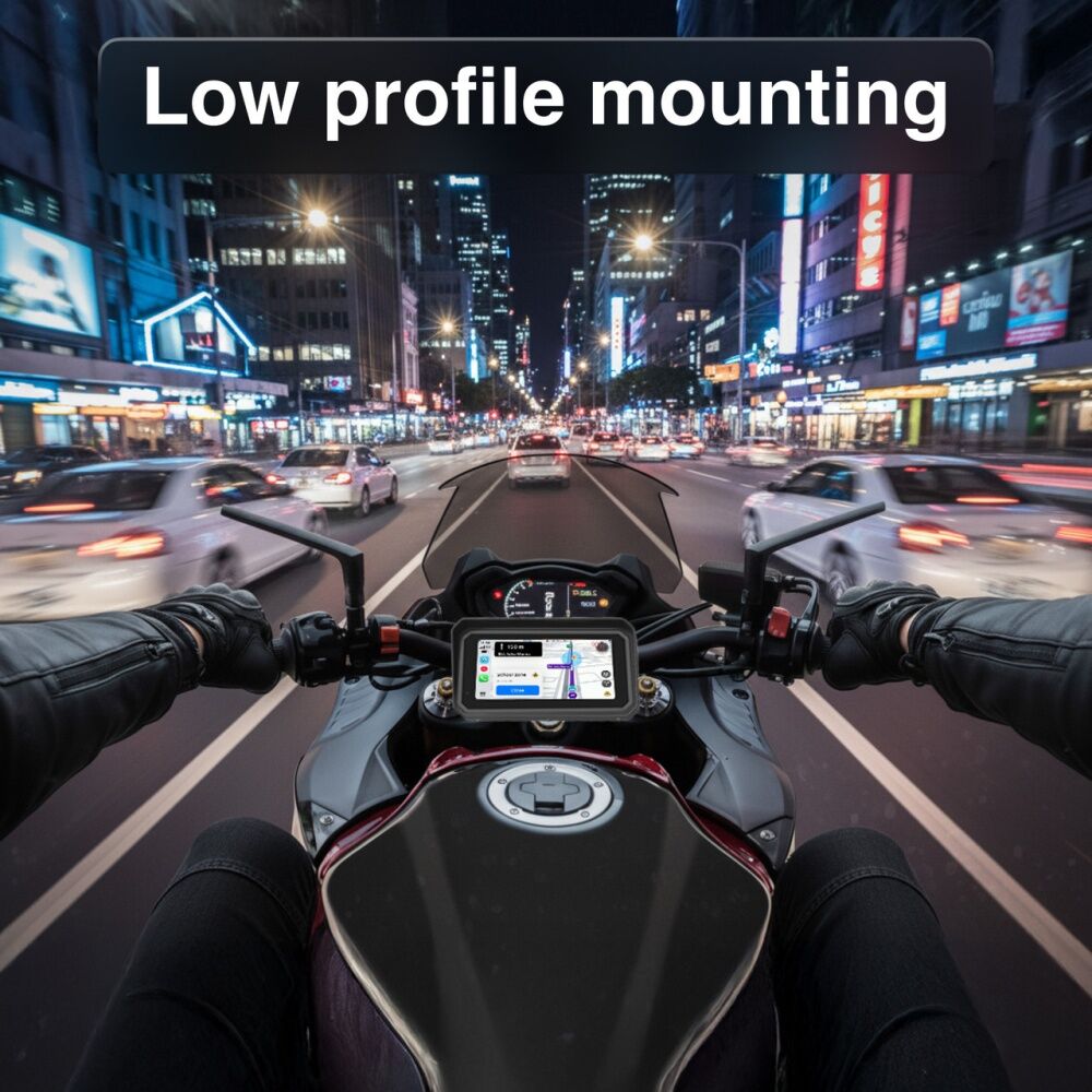 Laser Black Wireless Motorbike CarPlay Android Auto Voice Control 6 Inch — image 6