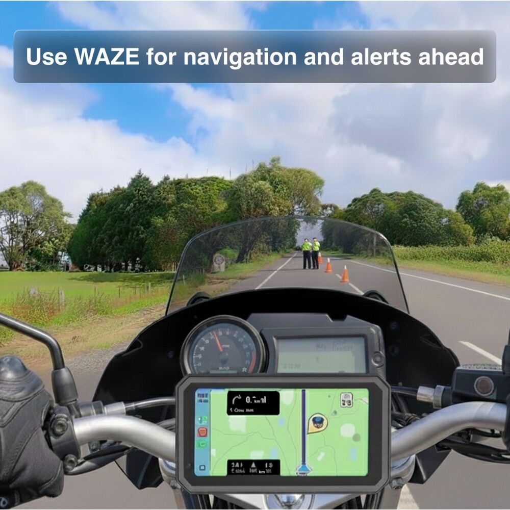 Laser Black Wireless Motorbike CarPlay Android Auto Voice Control 6 Inch — image 7