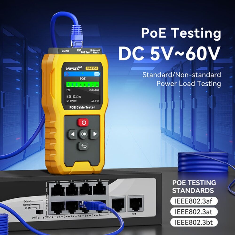 Noyafa Network PoE Cable Tester Length Continuity Port Flash Mapping Device — image 5
