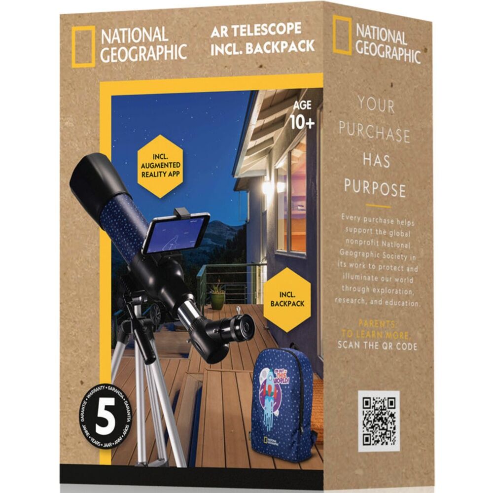 National Geographic 70mm 400mm AR Telescope With Backpack Blue/Black