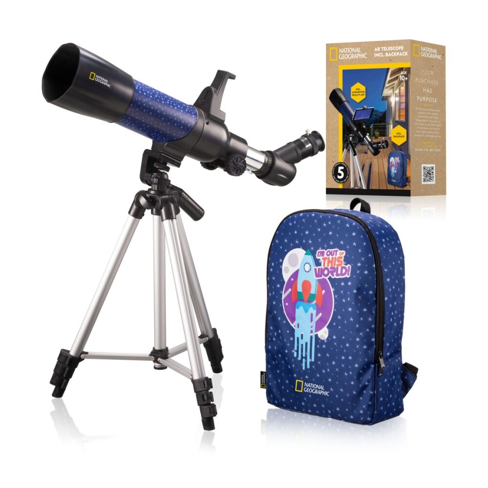 National Geographic 70mm 400mm AR Telescope With Backpack Blue/Black — image 2