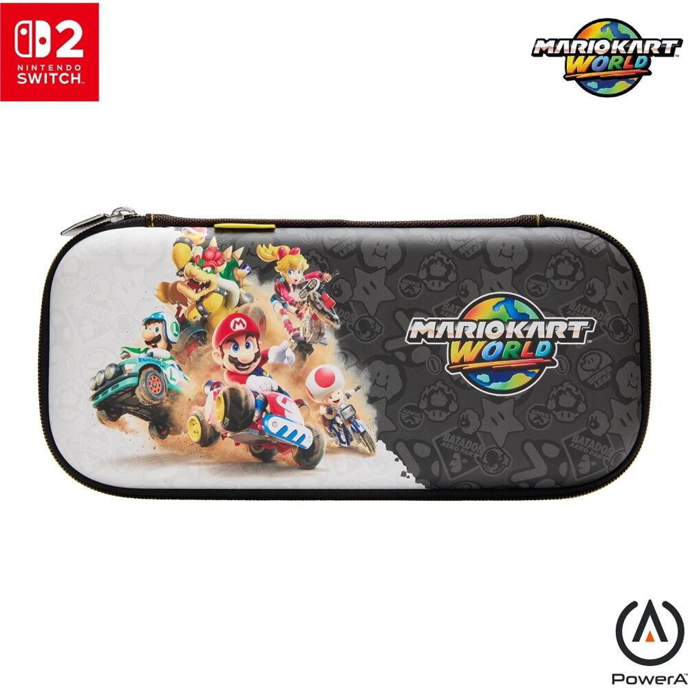 Powera Multi Mario Kart World Nintendo Switch 2 Soft Fabric Lining Slim Case — image 2