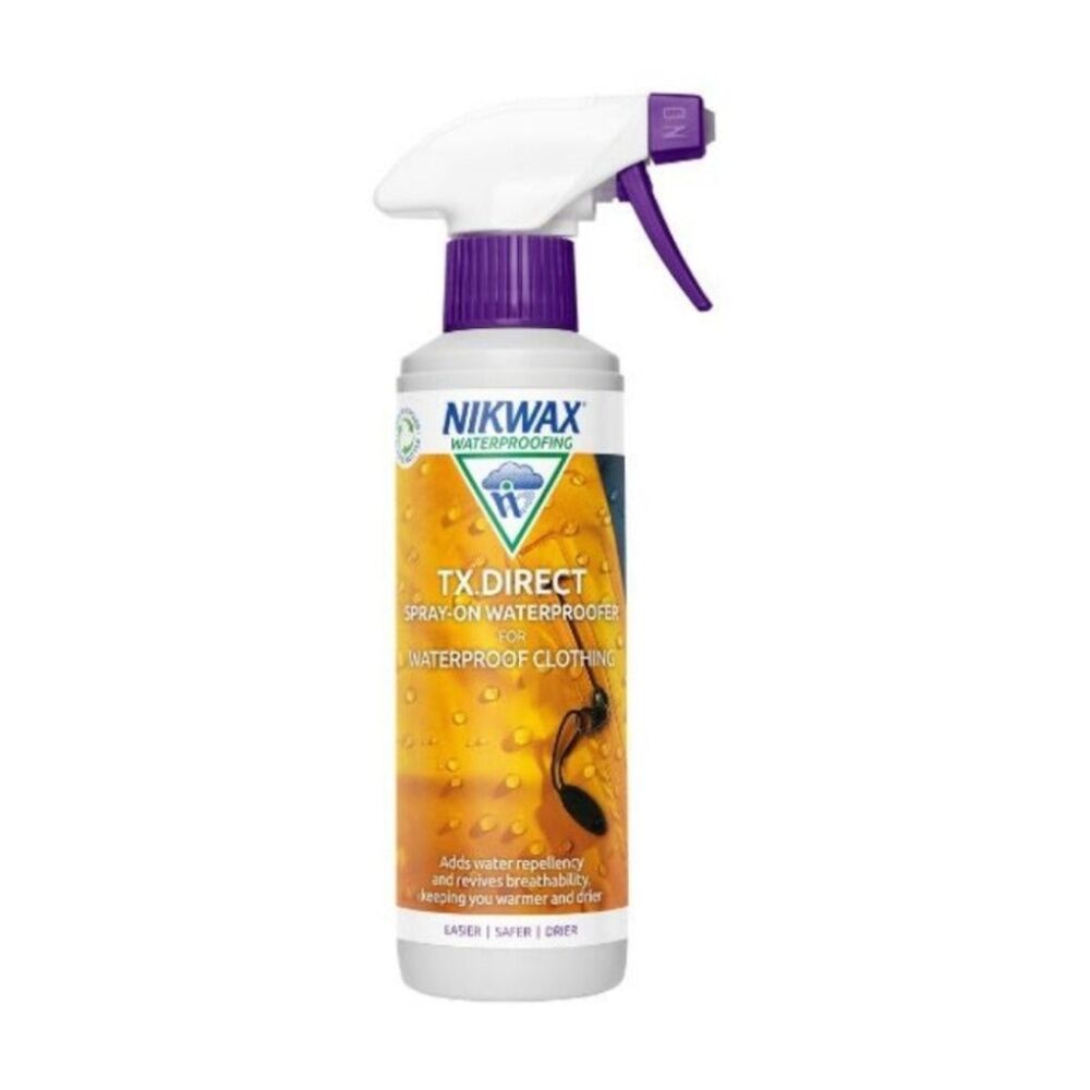 Nikwax TX Direct Spray-On Waterproofing For Outdoor Wet Weather Clothing 300ml Nikwax