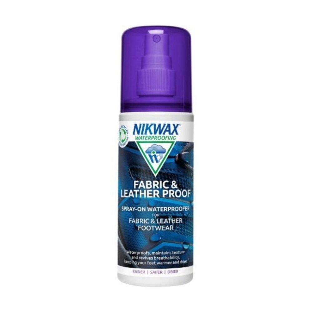 Nikwax Fabric & Leather Proof Spray Waterproofing For Textile Footwear 125ml (2 Pack)