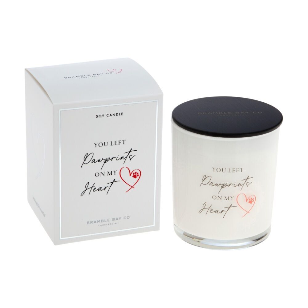 Bramble Bay Pawprints Sympathy Coconut/Lemongrass Candle Home Fragrance 300g (2 Pack) — image 3
