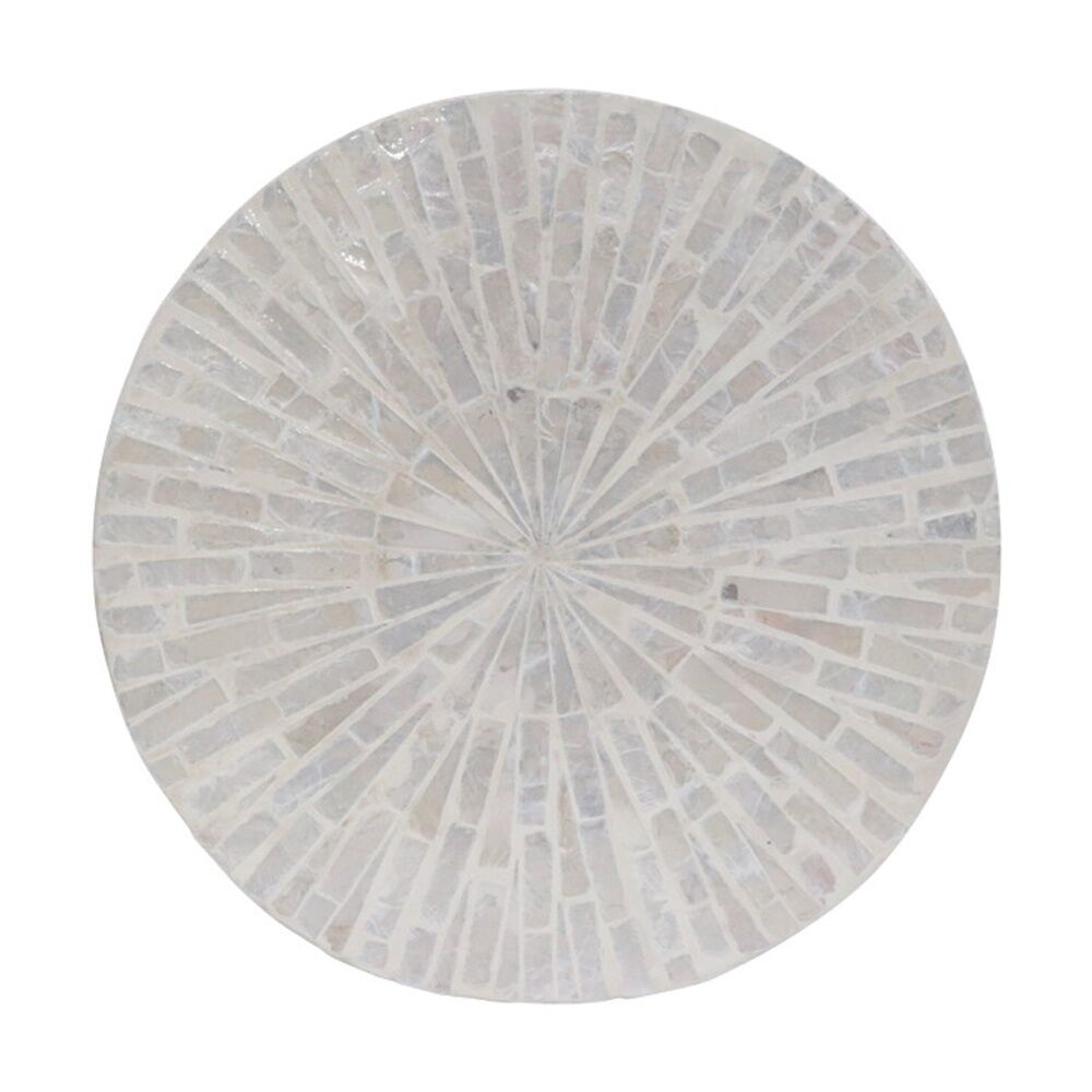 LVD 25x25cm Burst Shell & Bamboo Home Decorative Mat Coastal Decor