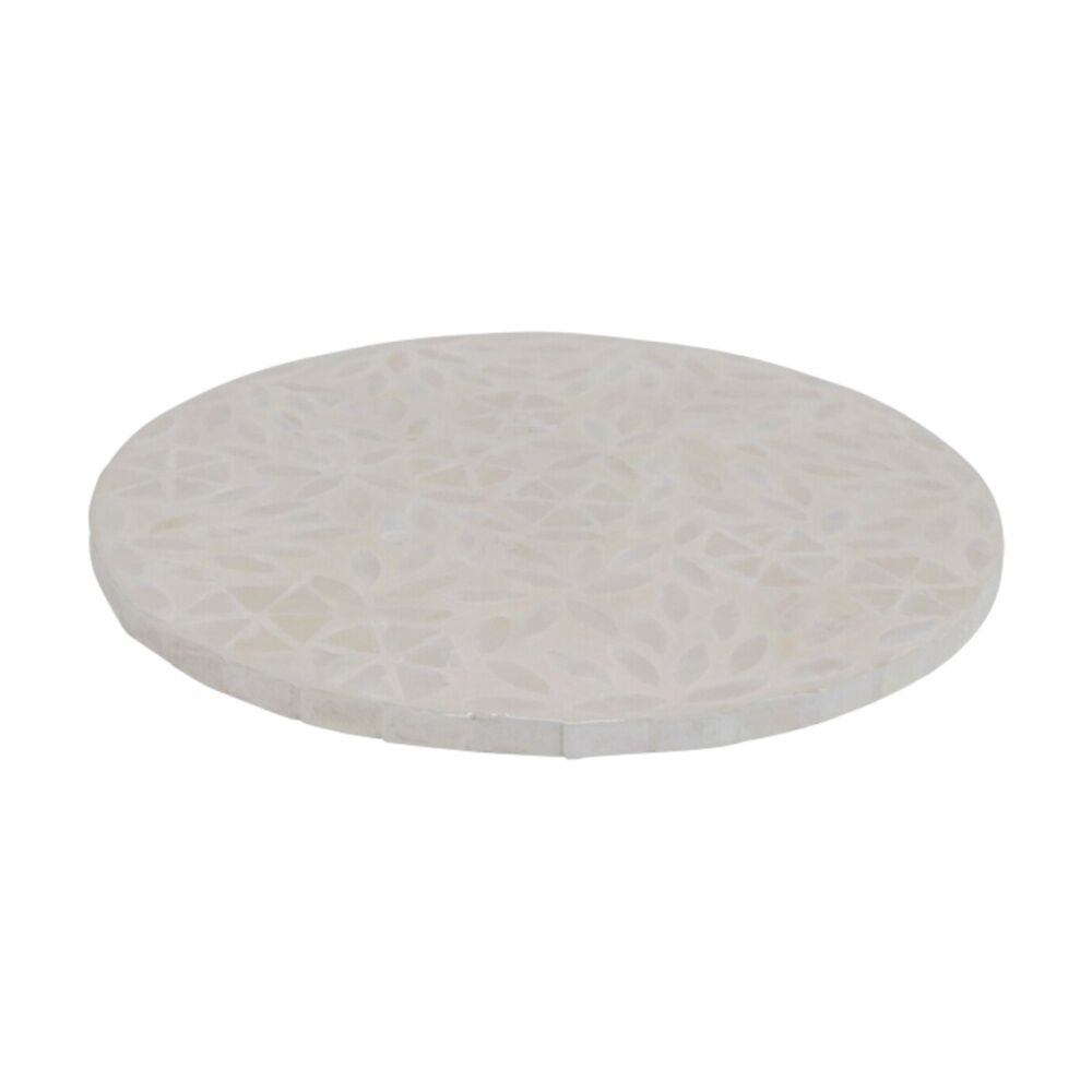LVD 25x25cm Flower Shell & Bamboo Home Decorative Mat Coastal Decor — image 2