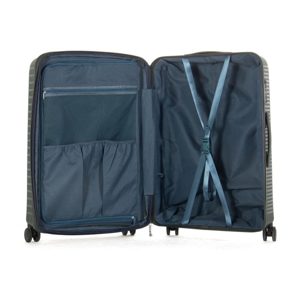 Paklite Contrail Foam Large Luggage TSA Lock Compartments Travel 111L Green — image 6