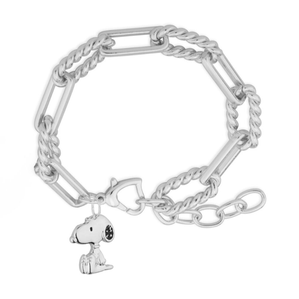 Couture Kingdom Silver Peanuts Snoopy Charm Bracelet Accessory Jewellery