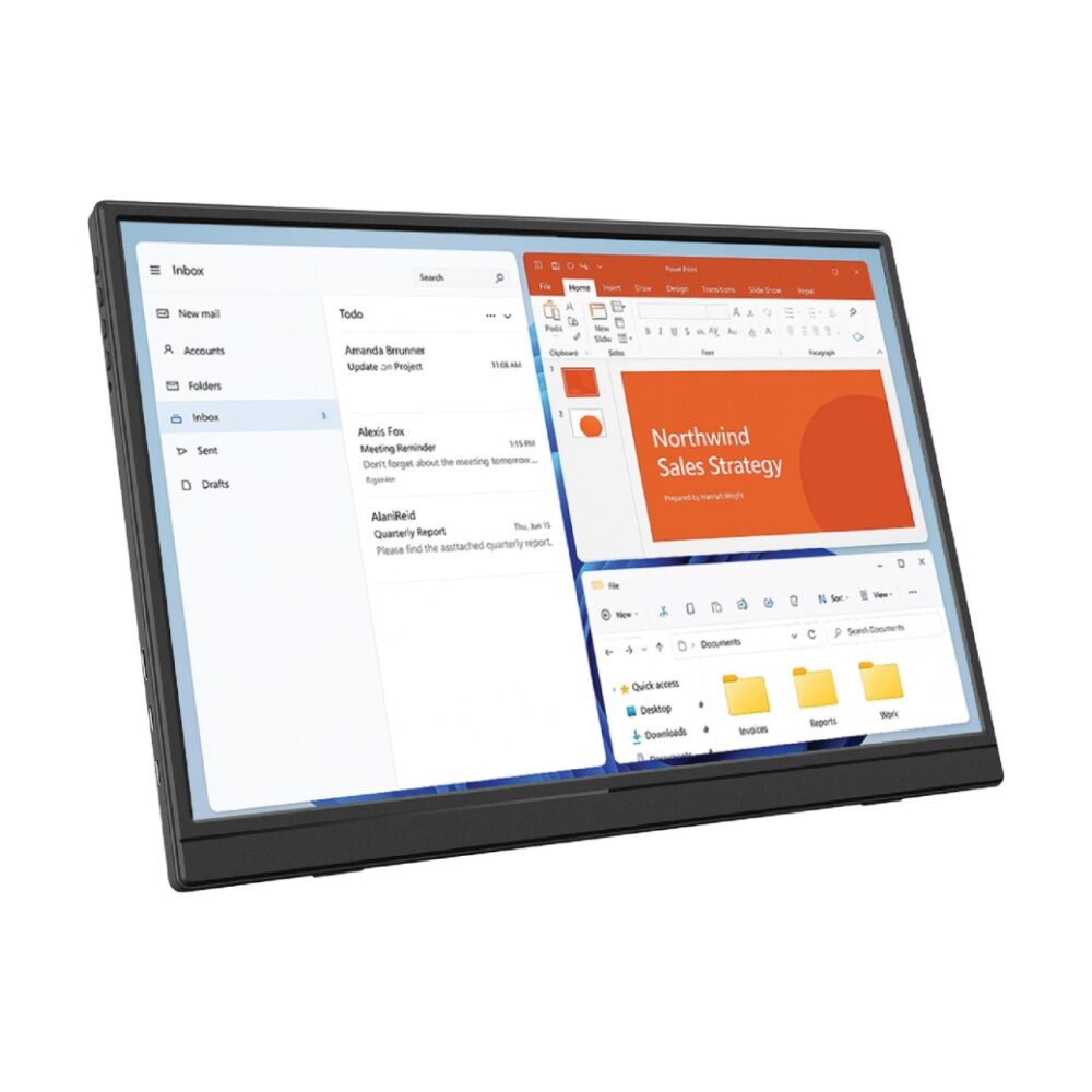 Laser Black USB-C Portable Display Lightweight Full HD IPS Monitor 14 Inch