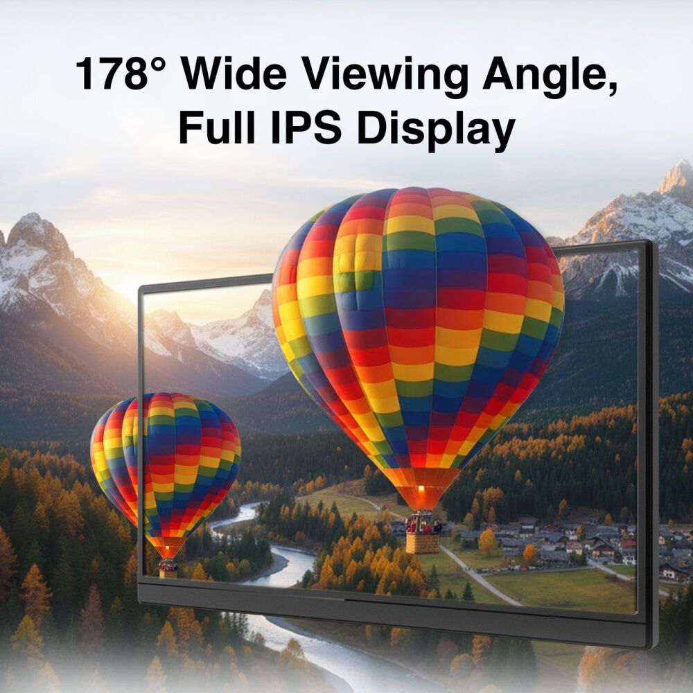 Laser Black USB-C Portable Display Lightweight Full HD IPS Monitor 14 Inch — image 5