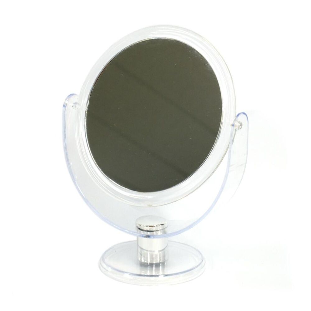 Braz Dual Sided Small Tabletop Makeup Mirror w/ Adjustable Stand (2 Pack) — image 2