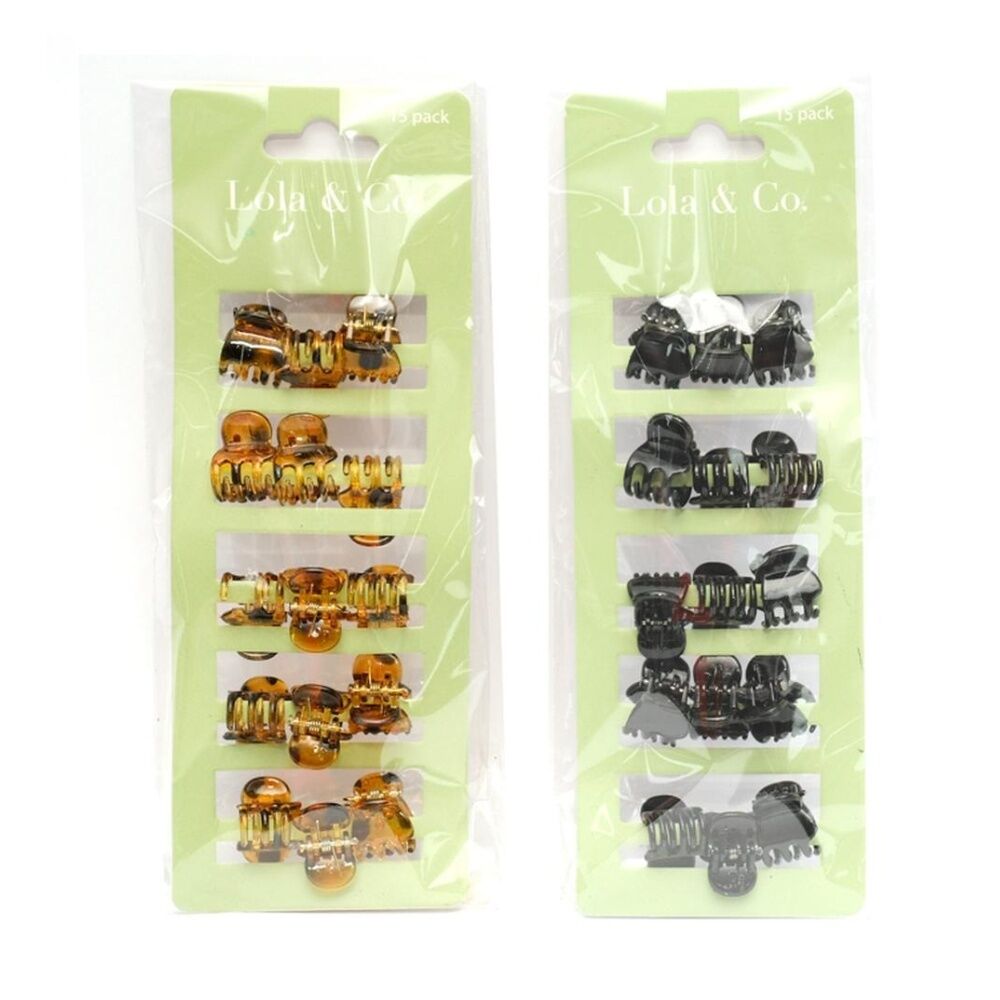 Lola & CO 15pc Lola & Co Mini Hair Clip Set Women's Accessories Assorted (12 Pack) — image 3