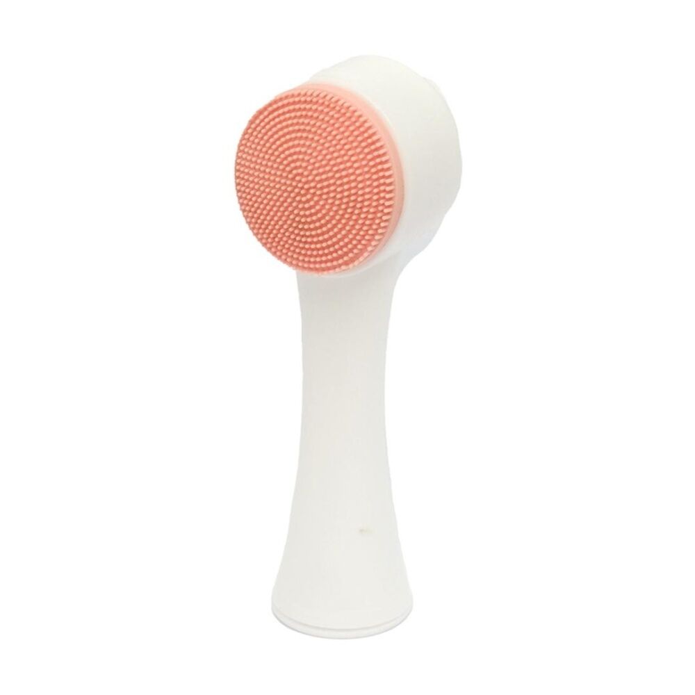 Lola & CO White/Pink Facial Cleansing Brush w/ Ergonomic Handle — image 4