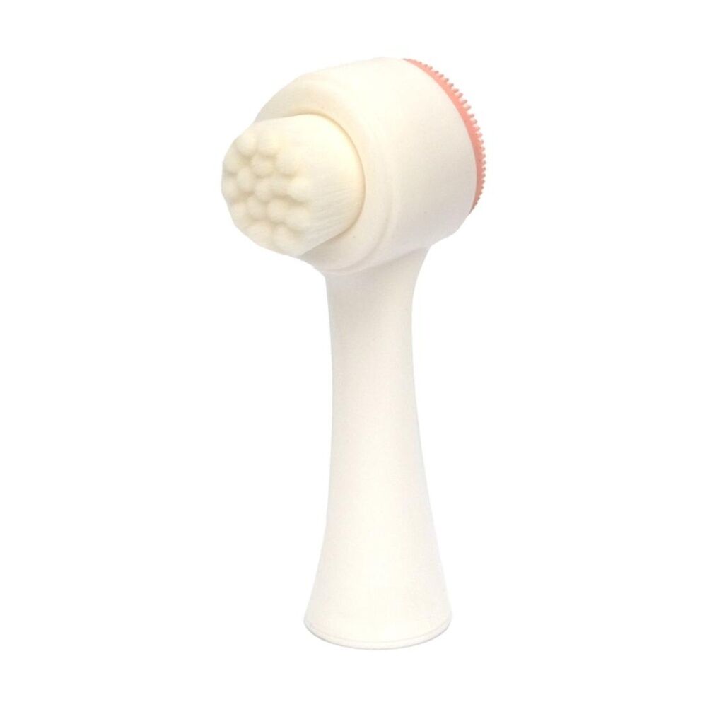 Lola & CO White/Pink Facial Cleansing Brush w/ Ergonomic Handle — image 3