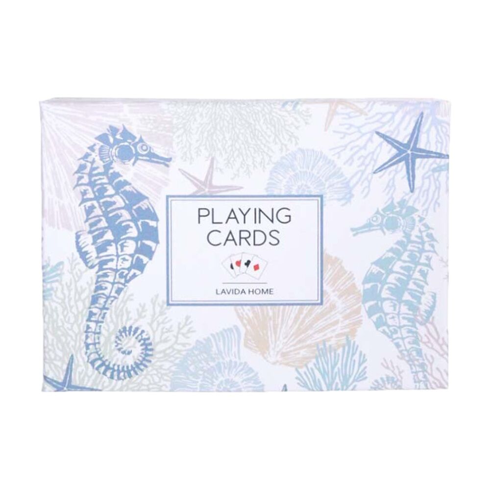 LVD 8.9x6.3cm Seahorse-Themed Poker/Game Playing Cards Standard Deck
