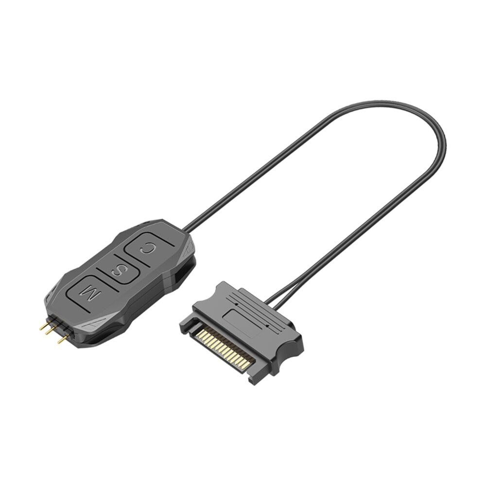 Cruxtec SK1 ARGB Controller SATA 15-Pin Male to 5V 3-Pin w/ Remote (2 Pack) — image 3