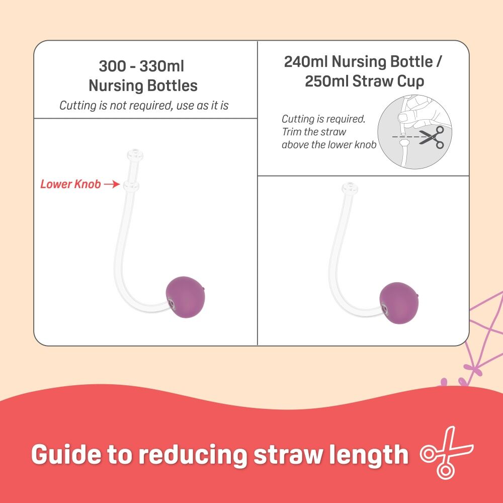 Pigeon 2pc Pigeon StarTouch Replacement Straw Set Spill Proof 6M+ Bubblegum Pop (4 Pack) — image 6