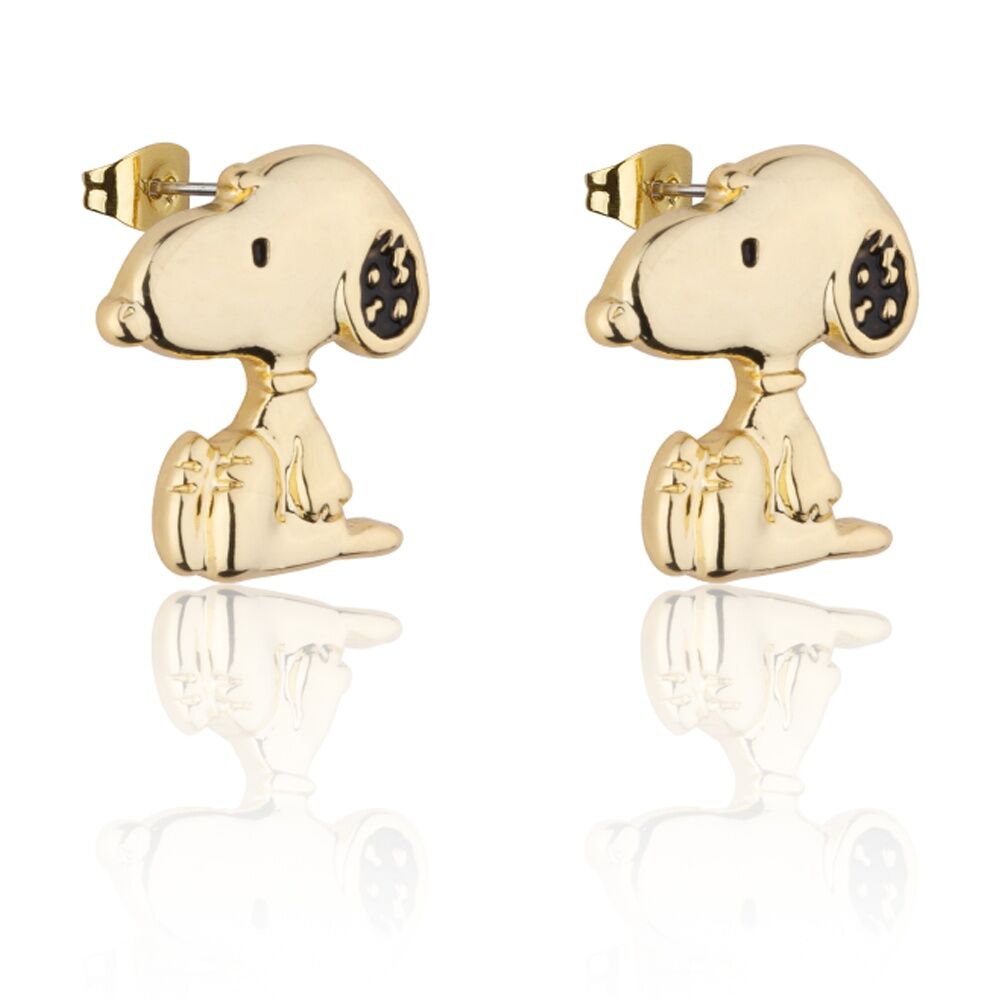 Couture Kingdom Gold Peanuts Snoopy Stud Earrings Accessory Jewellery